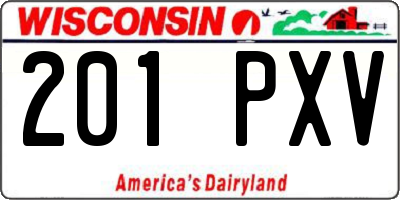 WI license plate 201PXV