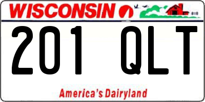WI license plate 201QLT