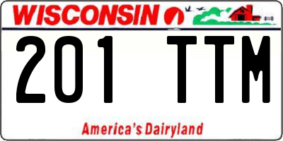 WI license plate 201TTM