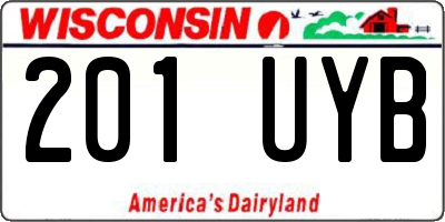 WI license plate 201UYB
