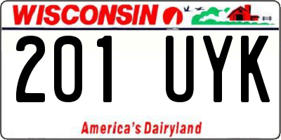 WI license plate 201UYK