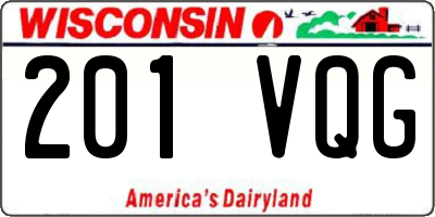 WI license plate 201VQG