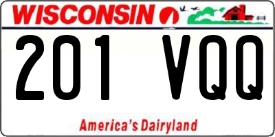 WI license plate 201VQQ