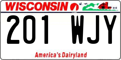 WI license plate 201WJY