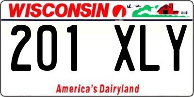WI license plate 201XLY