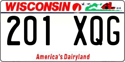 WI license plate 201XQG