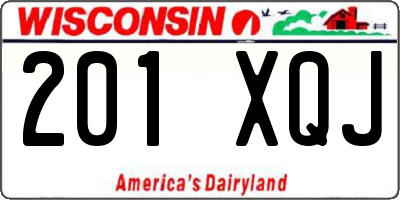 WI license plate 201XQJ
