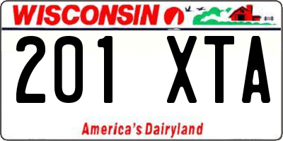 WI license plate 201XTA
