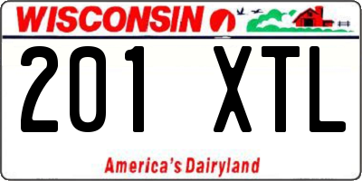 WI license plate 201XTL
