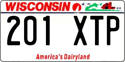 WI license plate 201XTP