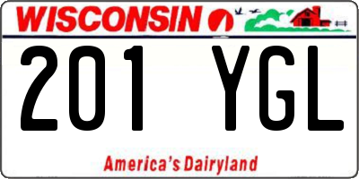 WI license plate 201YGL