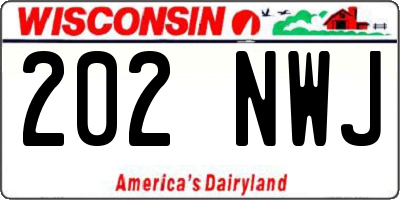WI license plate 202NWJ