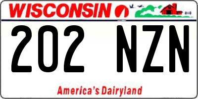 WI license plate 202NZN