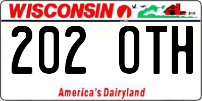 WI license plate 202OTH