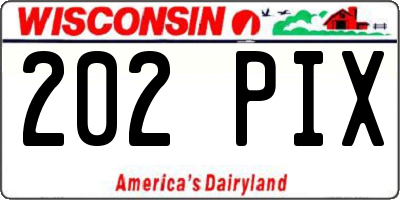 WI license plate 202PIX