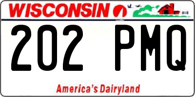 WI license plate 202PMQ