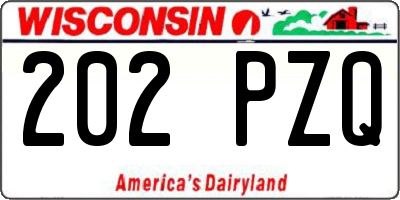 WI license plate 202PZQ