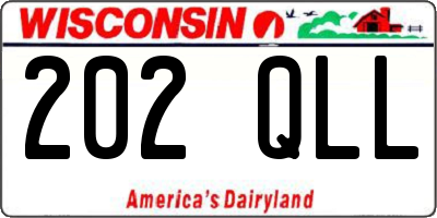 WI license plate 202QLL