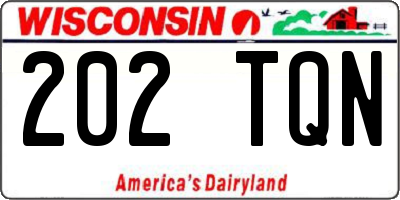 WI license plate 202TQN