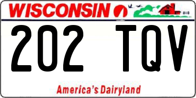 WI license plate 202TQV