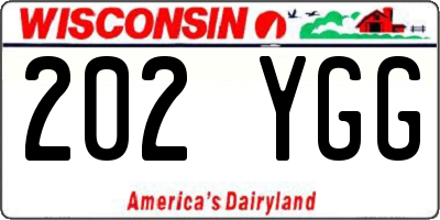 WI license plate 202YGG