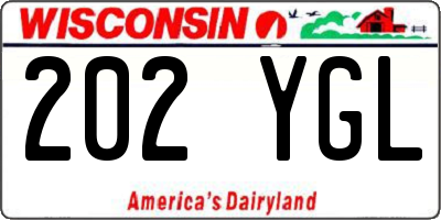 WI license plate 202YGL