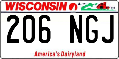 WI license plate 206NGJ