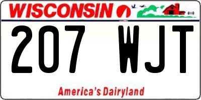 WI license plate 207WJT