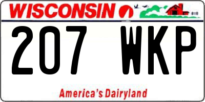 WI license plate 207WKP