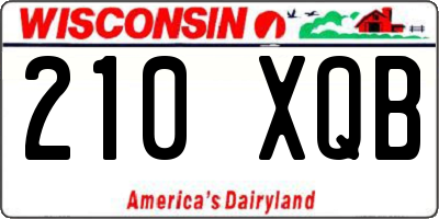 WI license plate 210XQB