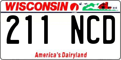 WI license plate 211NCD