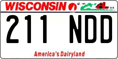 WI license plate 211NDD