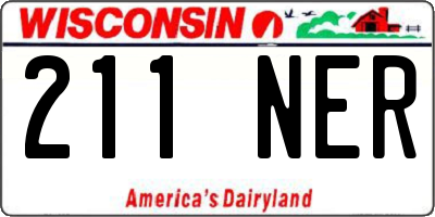 WI license plate 211NER