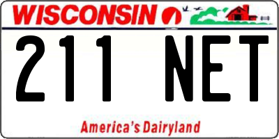 WI license plate 211NET