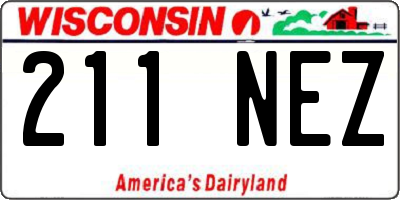 WI license plate 211NEZ