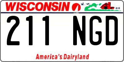 WI license plate 211NGD