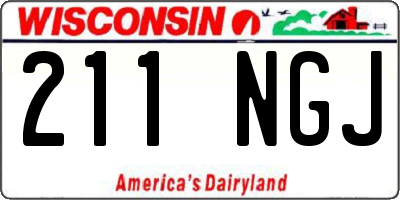WI license plate 211NGJ