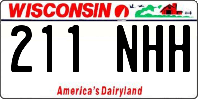 WI license plate 211NHH