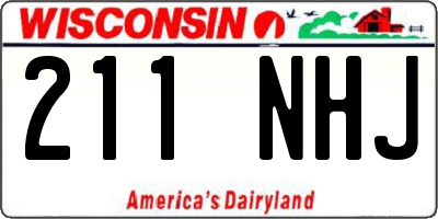 WI license plate 211NHJ