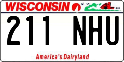 WI license plate 211NHU
