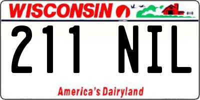 WI license plate 211NIL