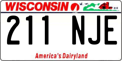 WI license plate 211NJE
