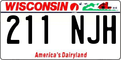 WI license plate 211NJH