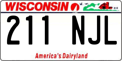 WI license plate 211NJL
