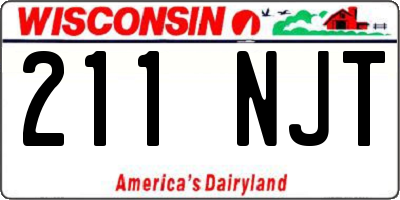 WI license plate 211NJT