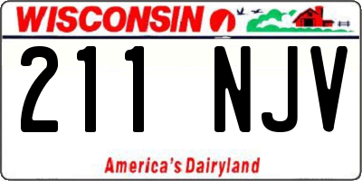 WI license plate 211NJV