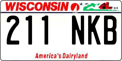 WI license plate 211NKB