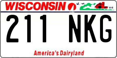 WI license plate 211NKG