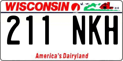 WI license plate 211NKH