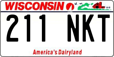 WI license plate 211NKT